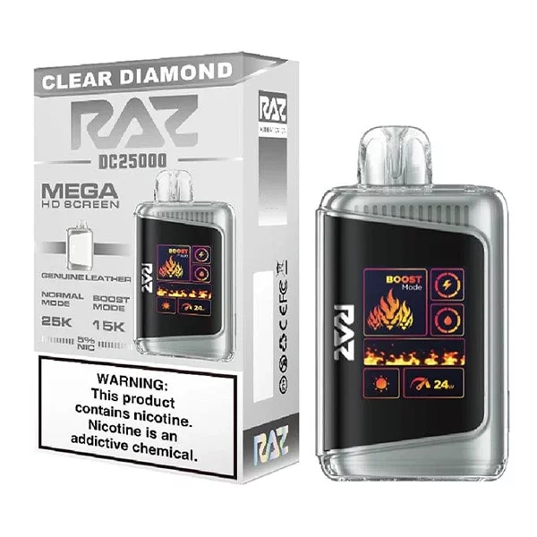 RAZ DC25000 Clear Diamond disposable vape