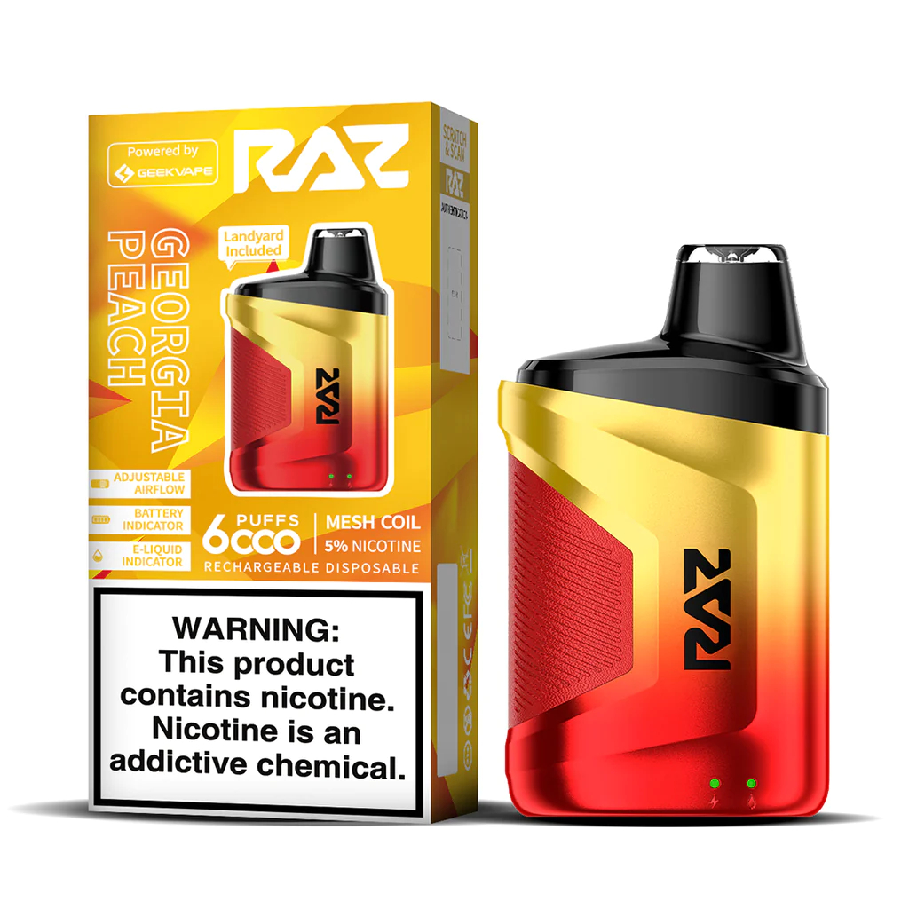 RAZ CA6000 Georgia Peach disposable vape