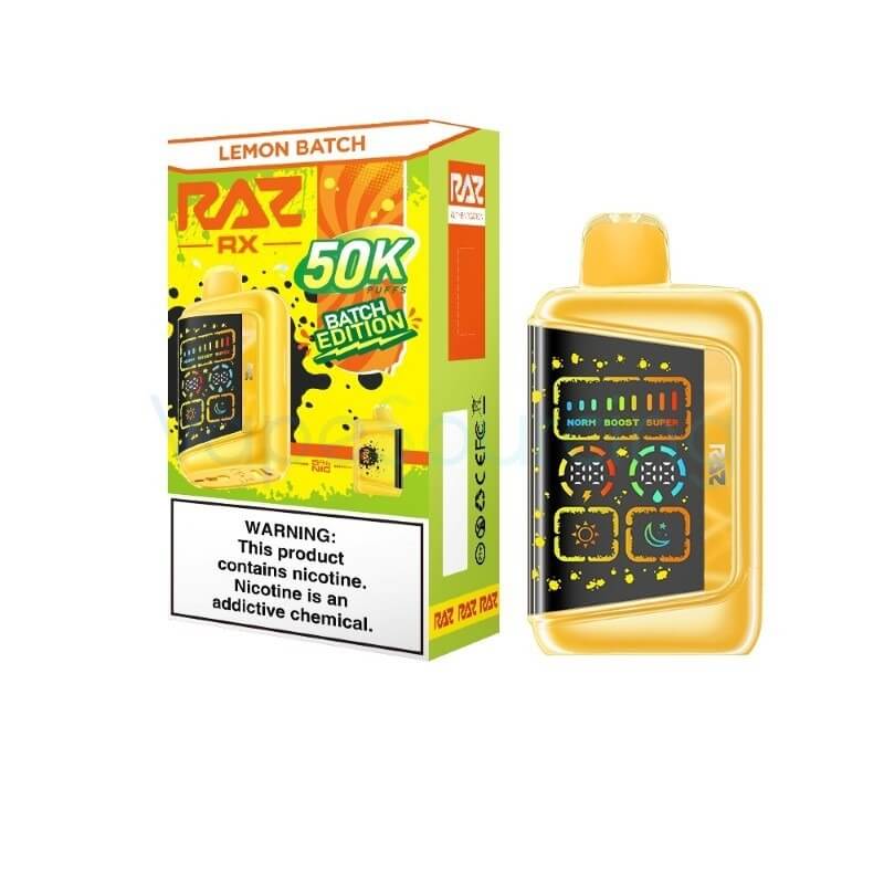RAZ RX50000 Lemon Batch disposable vape