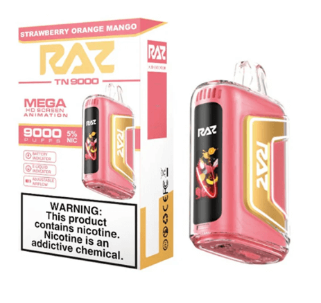 RAZ TN9000 Strawberry Orange Mango disposable vape