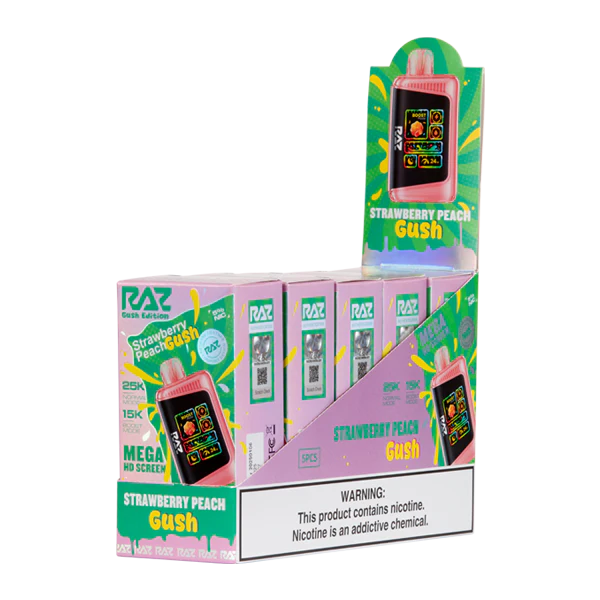 RAZ DC25000 Strawberry Peach Gush disposable vape